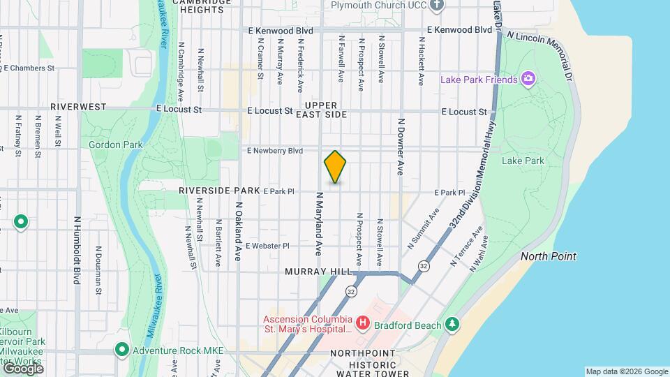 2222 E Park Pl Map and Location Details