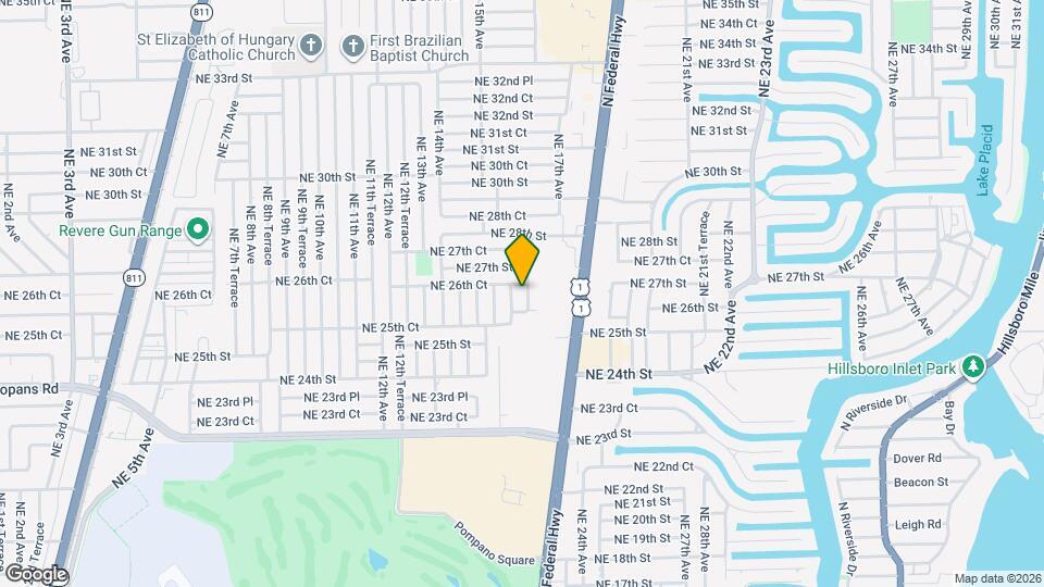 2633 NE 16th Ave Map and Location Details