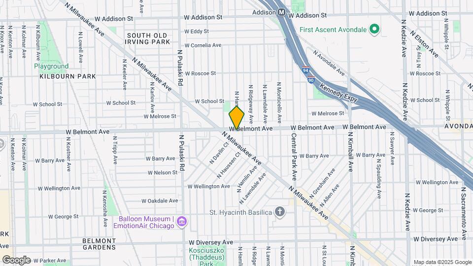 3805 W Belmont Ave Map and Location Details