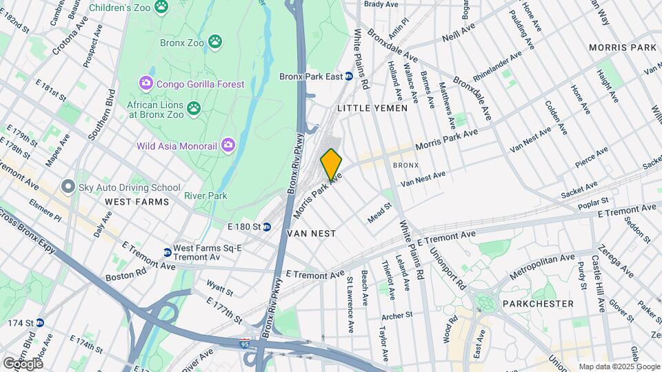 592 Morris Park Ave Map and Location Details