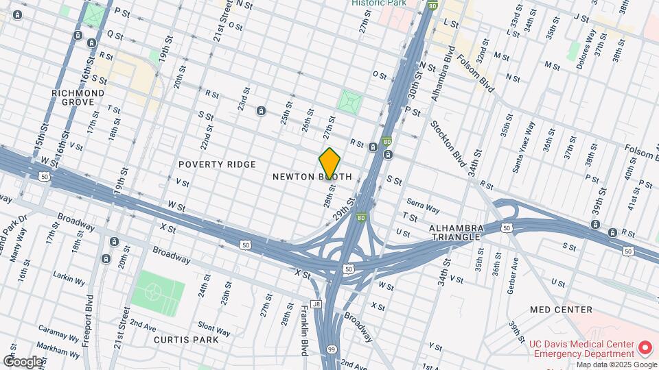 2726 T St Map and Location Details