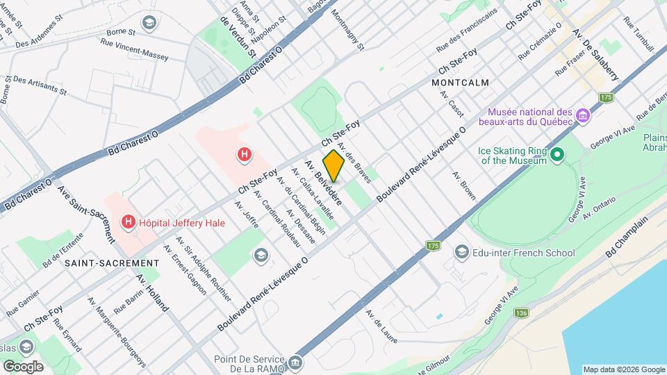 M dans Montcalm - Condominiums Map and Location Details