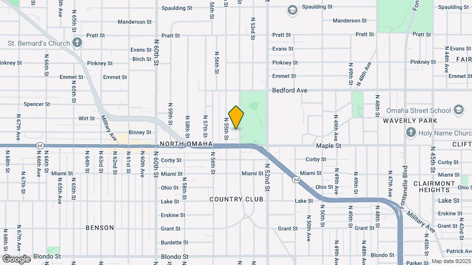 2922 N 54th St Map and Location Details
