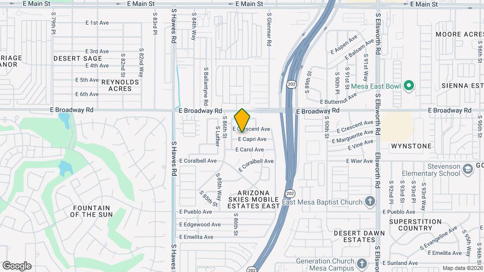 8638 E Capri Ave Map and Location Details