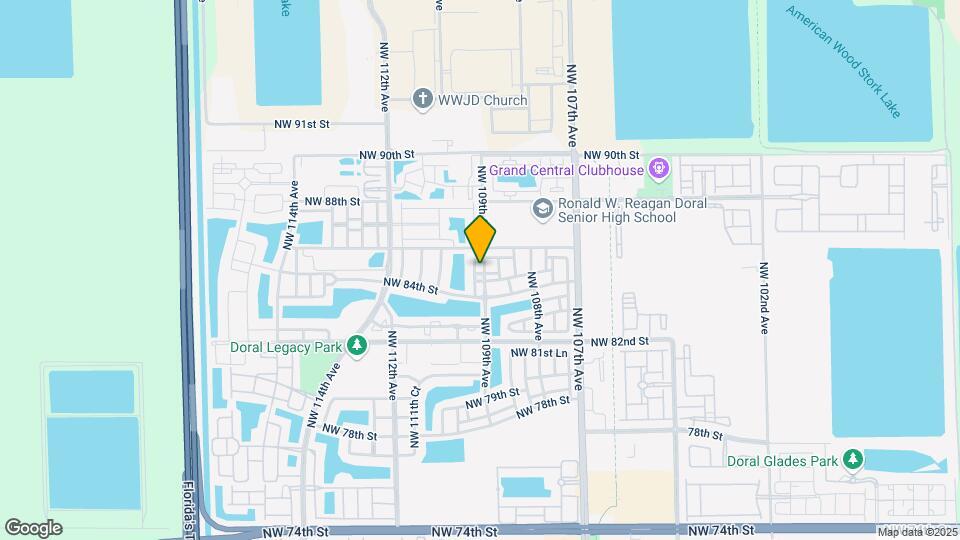 8513 NW 109th Ct Map and Location Details