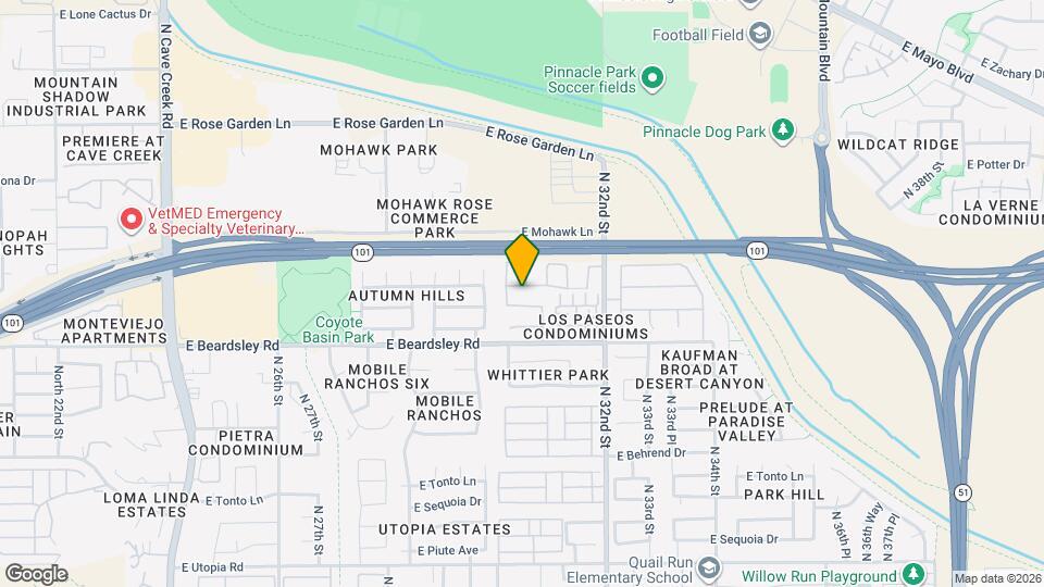 3033 E Hononegh Dr Map and Location Details