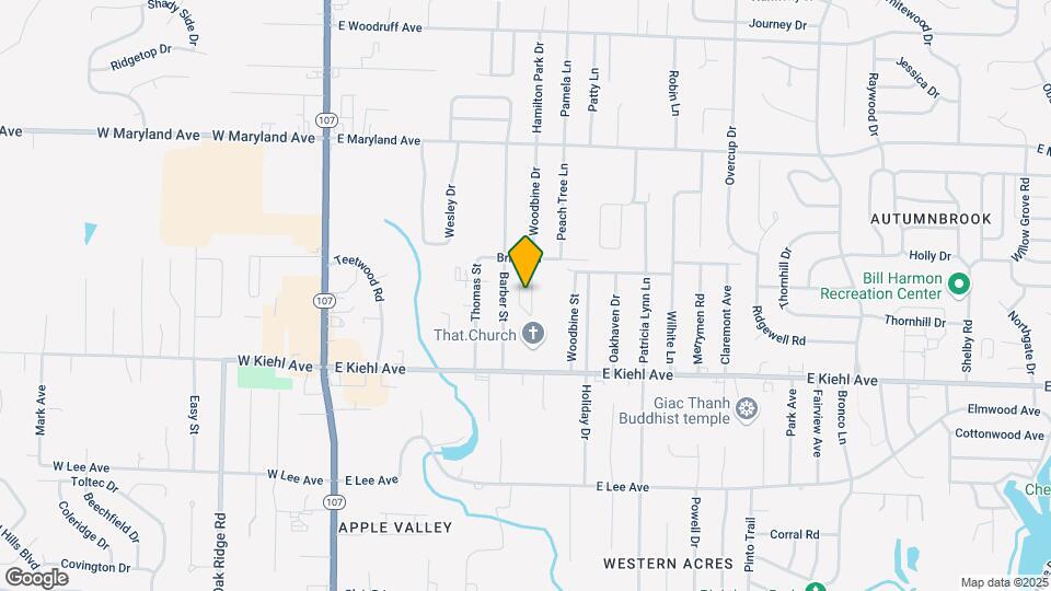 8815 Woodbine Dr Map and Location Details