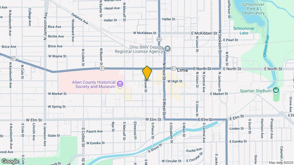 580 Harrison Ave Map and Location Details