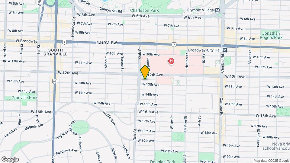 975 W 13th Ave Map and Location Details