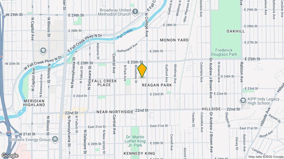 661 E 24th St Map and Location Details