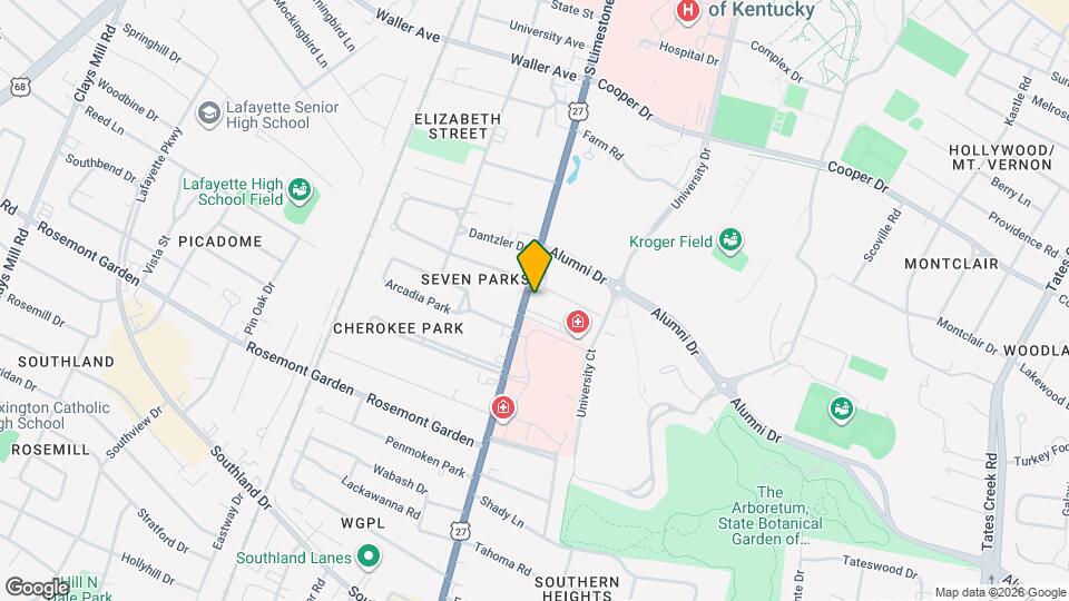 1626 Nicholasville Rd Map and Location Details