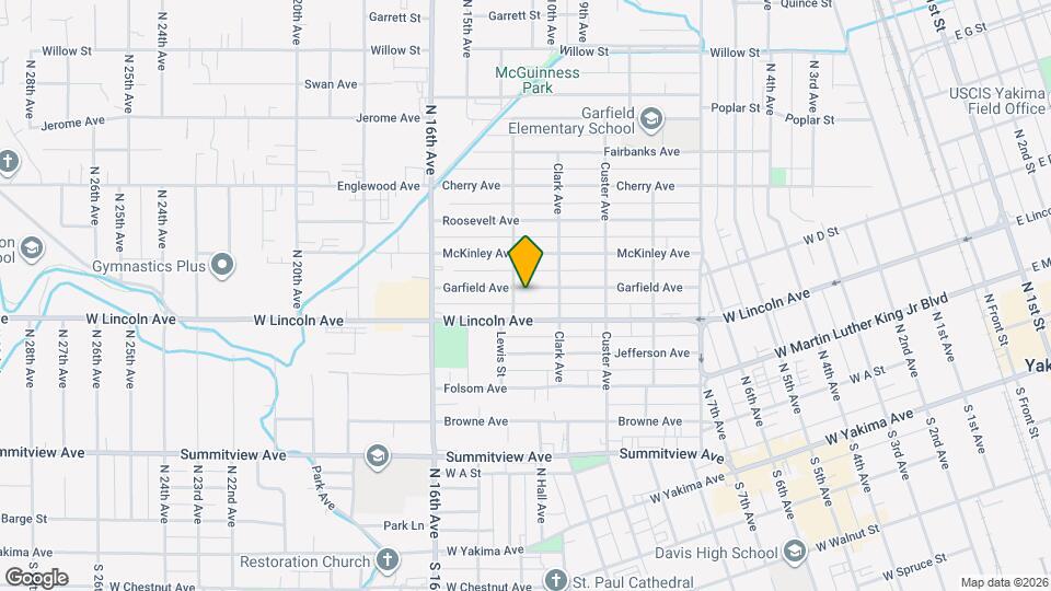 1416 Garfield Ave Map and Location Details
