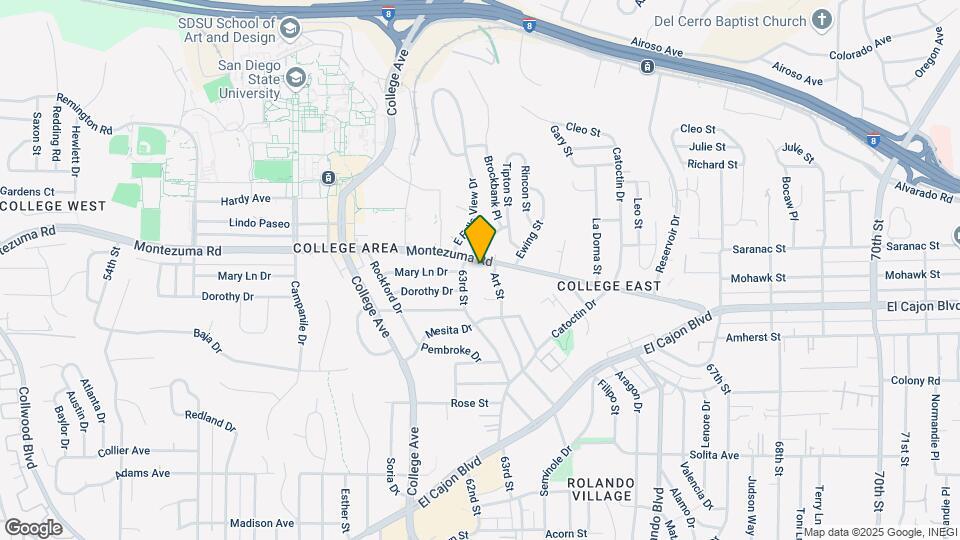 6315 Montezuma Rd Map and Location Details