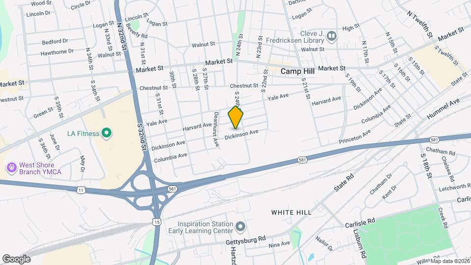 2412 Dickinson Ave Mapa y Detalles de la Ubicación