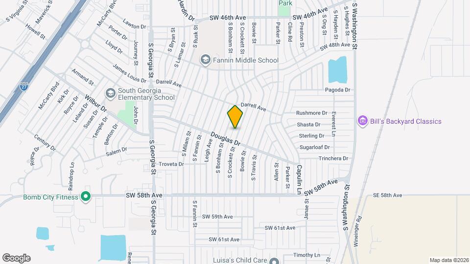 5024 S Crockett St Map and Location Details