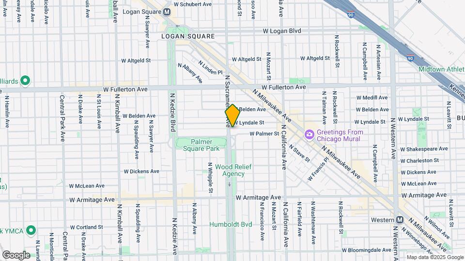 2950 W Palmer St Map and Location Details