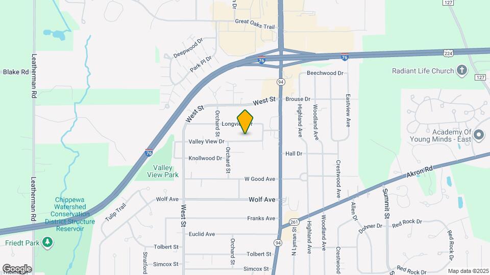 168 Valley View Dr Map and Location Details