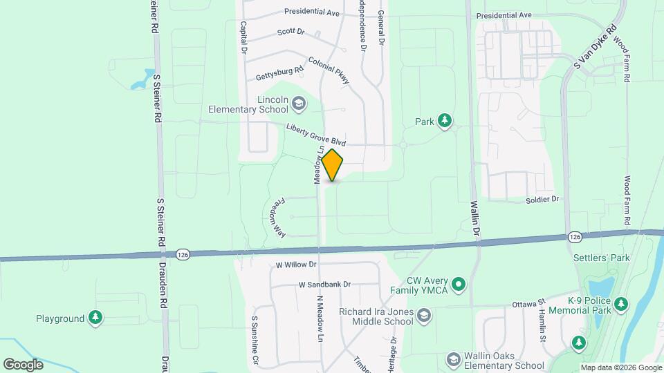 14938 S Henebry Ln Map and Location Details