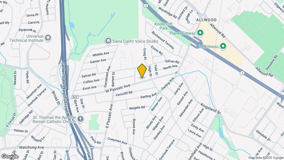 266 W Passaic Ave Map and Location Details