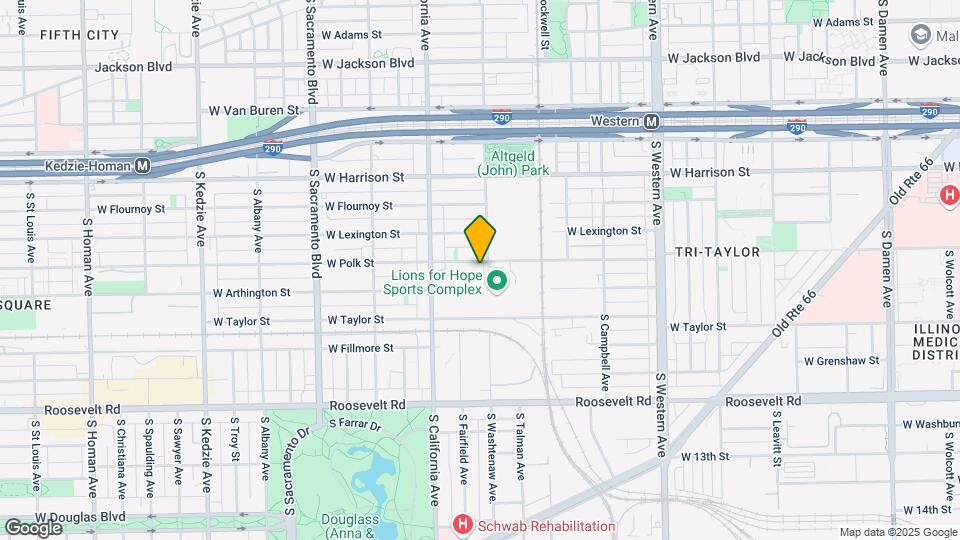 2707 W Polk St, Unit 2 Map and Location Details