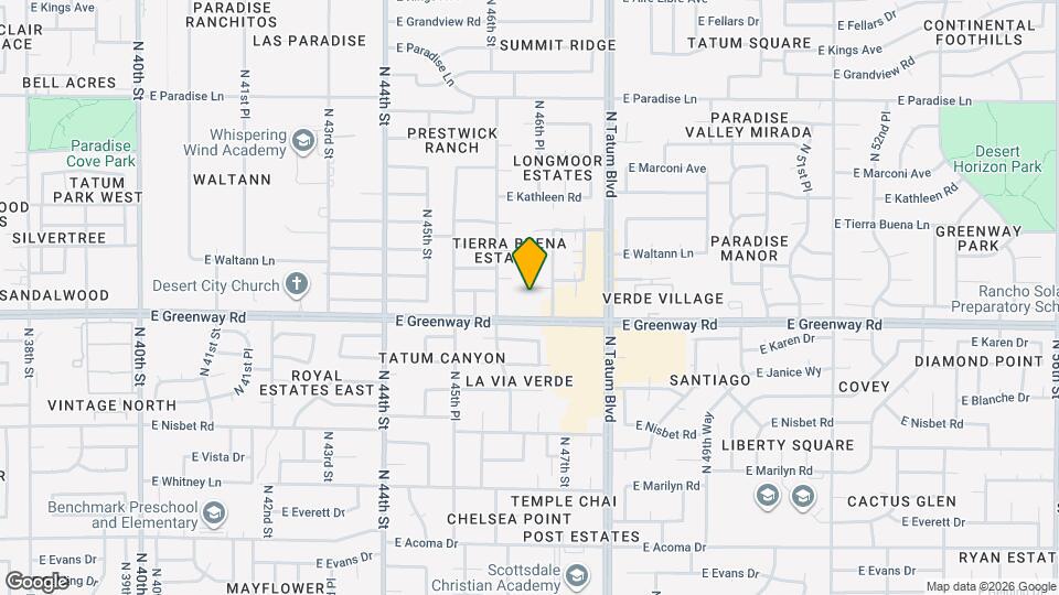 4625 E Beck Ln Map and Location Details