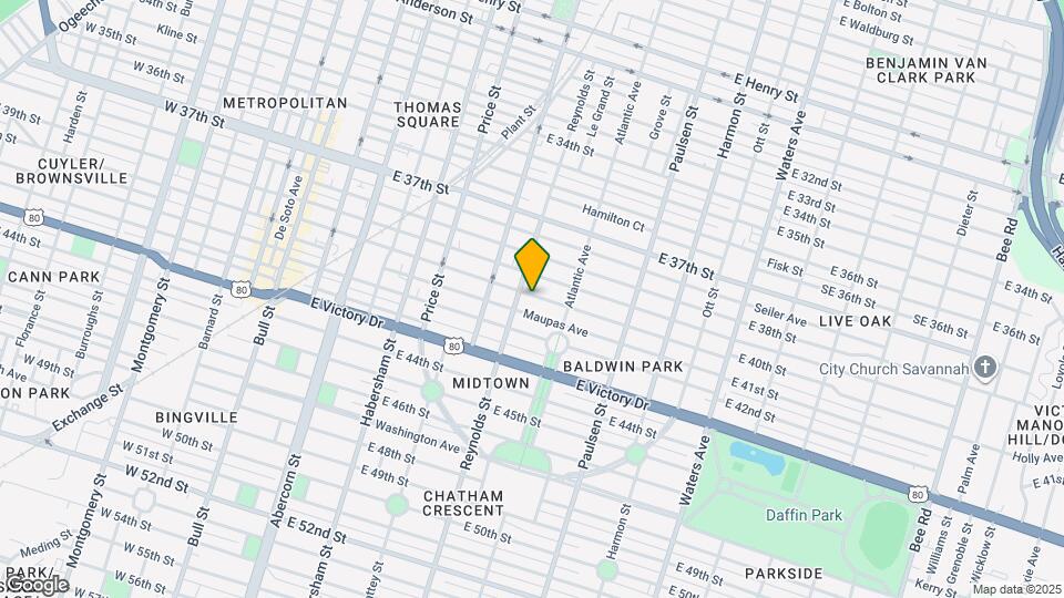 631 E 40th St Map and Location Details