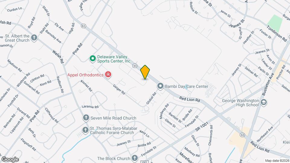 9902 Player Dr Map and Location Details