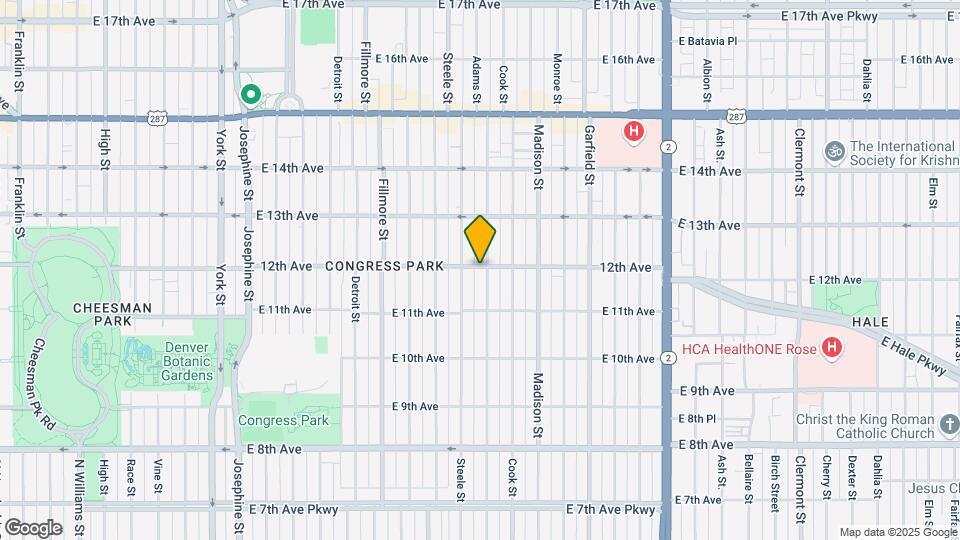 1169 Adams St Map and Location Details