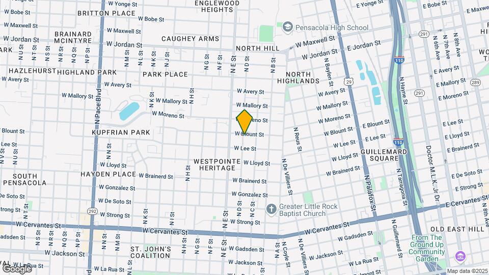 711 W Blount St Mapa y Detalles de la Ubicación