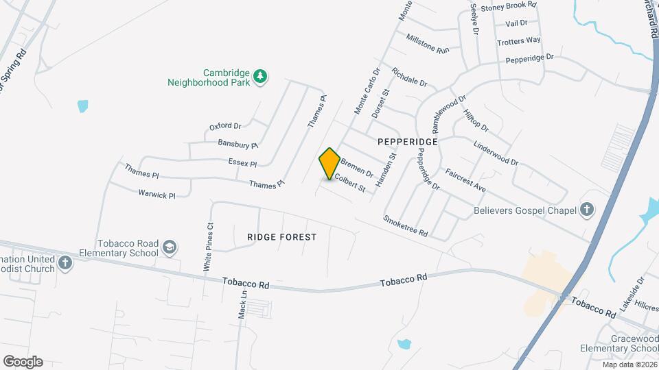 3803 Winchester Ct Map and Location Details