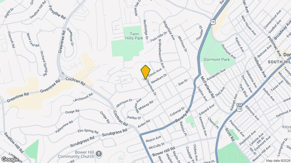 611 Overlook Dr Map and Location Details