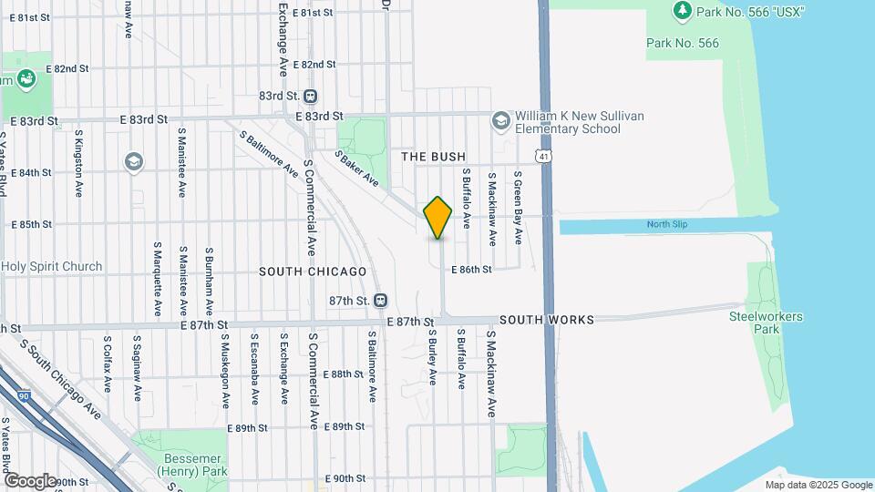 8534 S Burley Ave Map and Location Details