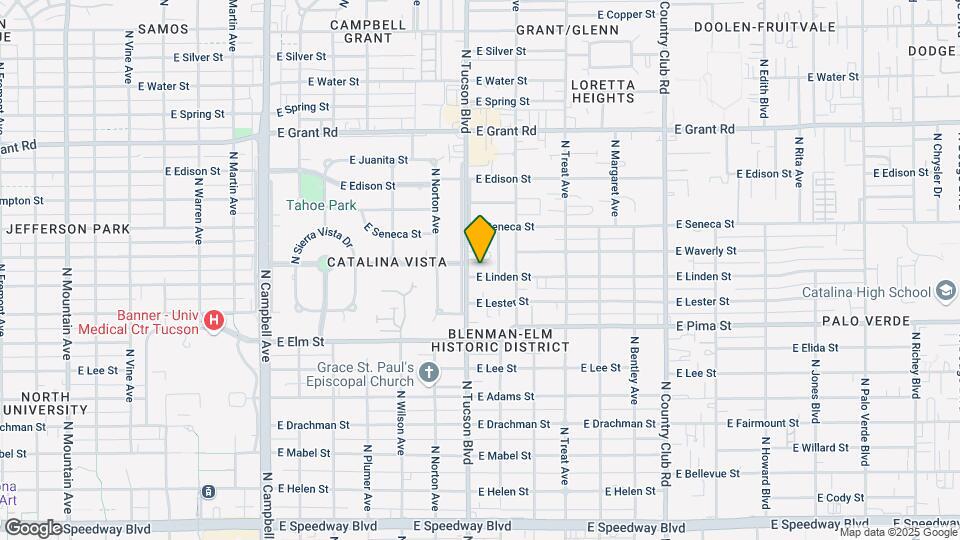 2507 E Linden St Map and Location Details