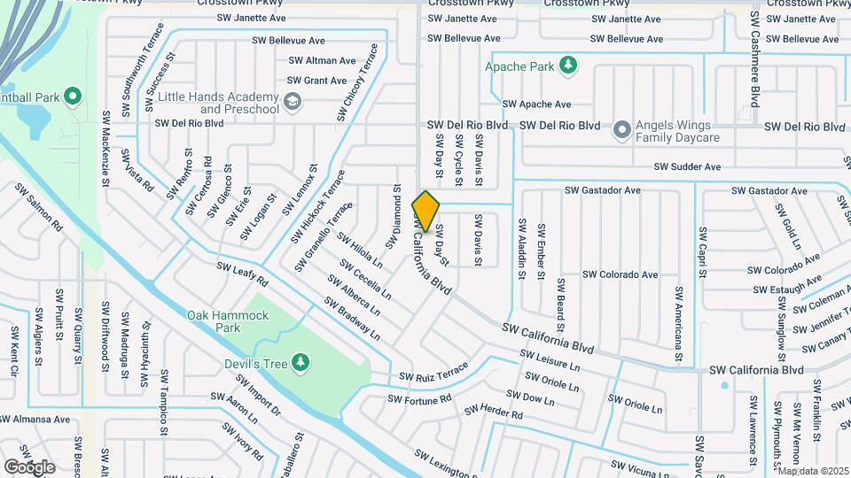 1667 SW California Blvd Map and Location Details