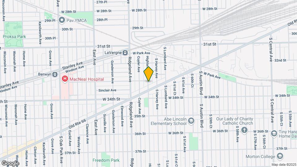 3309 Highland Ave Map and Location Details