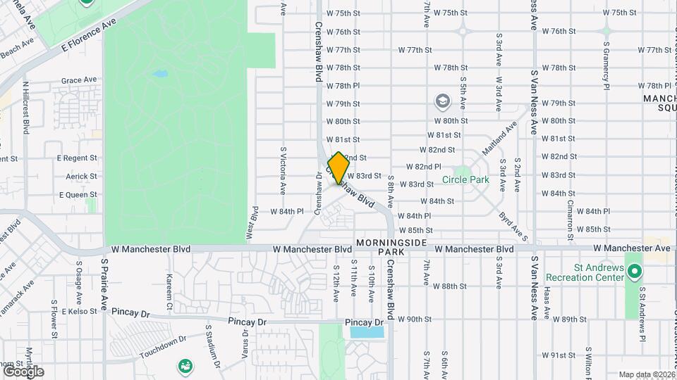 8303 Crenshaw Blvd, Unit 3370 Map and Location Details