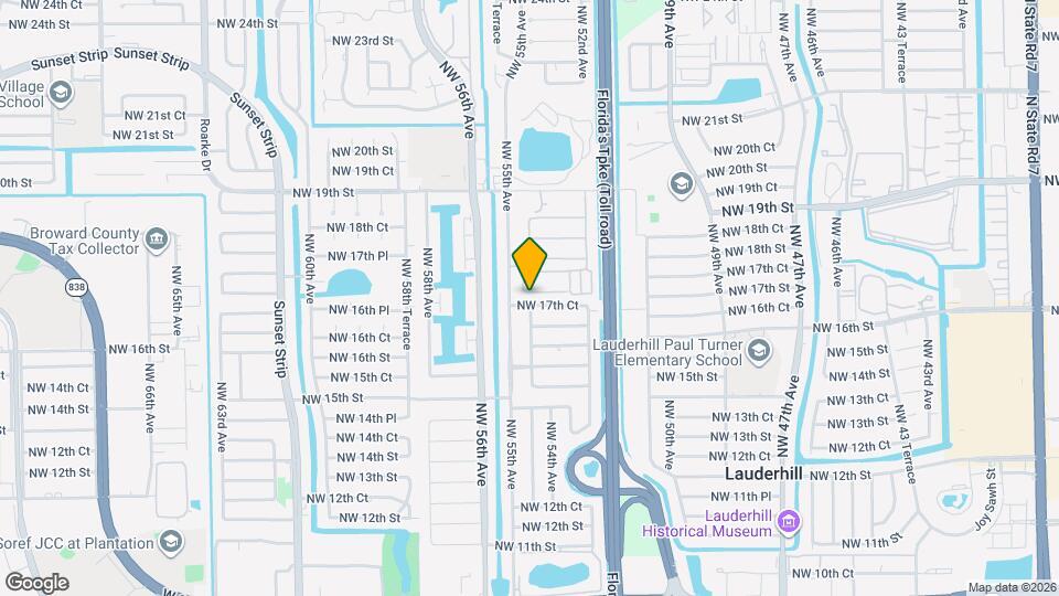 5431 NW 17th Ct Map and Location Details