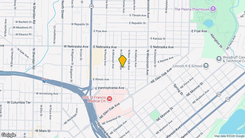 1700 N California Ave Map and Location Details