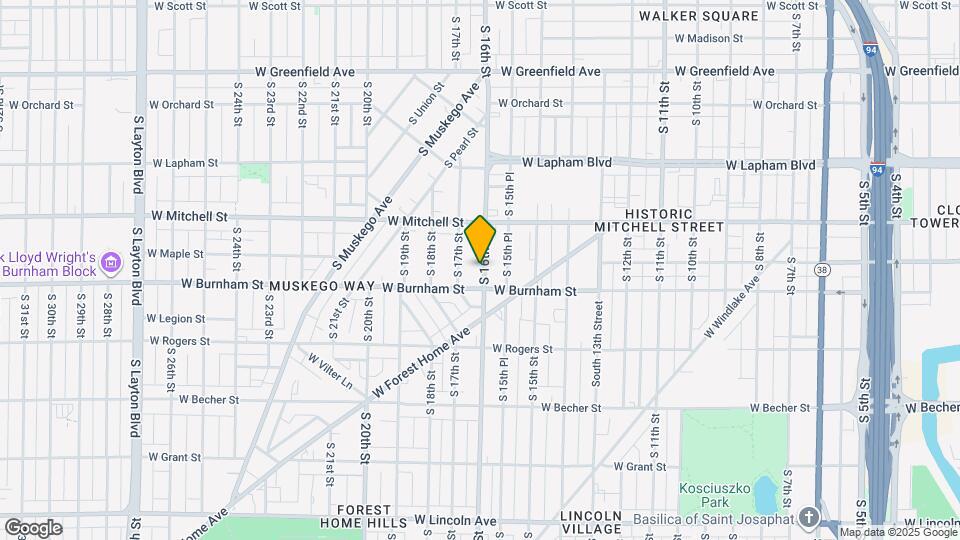 1817 S 16th St Map and Location Details