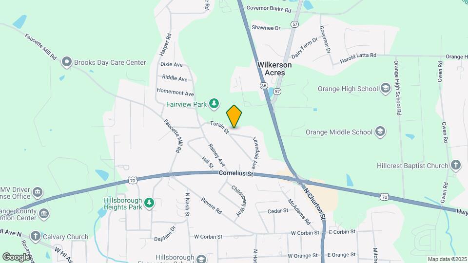 185 Lawndale Ave Map and Location Details