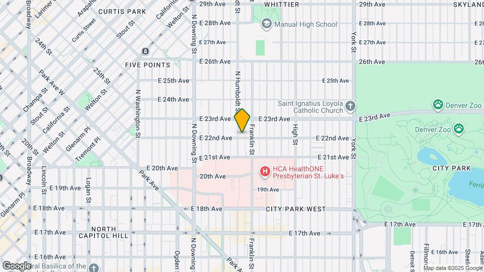 1511 E 22nd Ave Map and Location Details