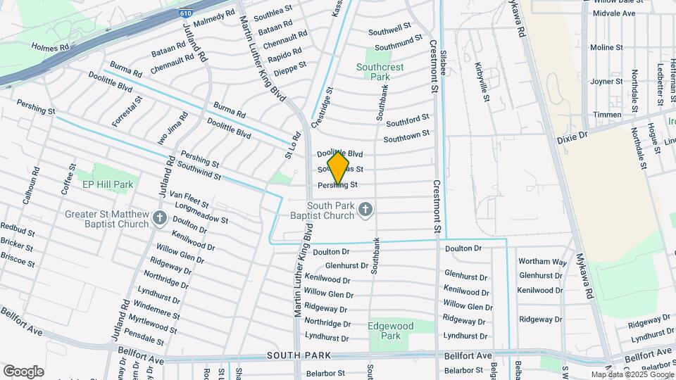 5730 Pershing St Map and Location Details