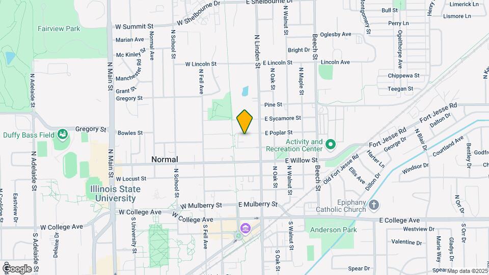 107 E Poplar St Map and Location Details