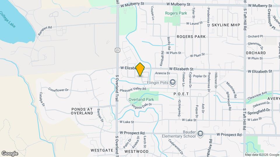 1021 Andrews Peak Dr Map and Location Details