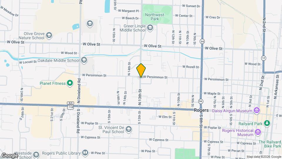 403 N 13th St Map and Location Details