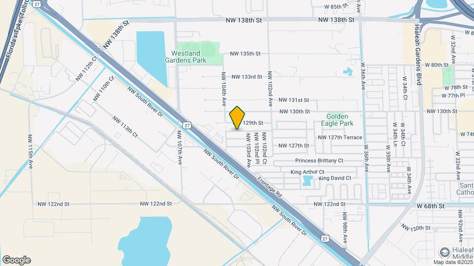 10358 NW 128th Terrace Map and Location Details