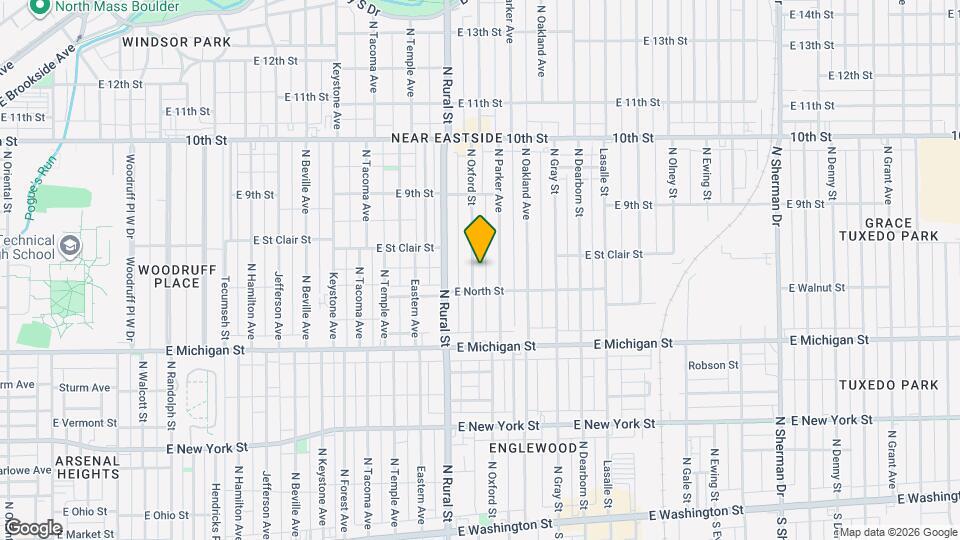 621 N Oxford St Map and Location Details