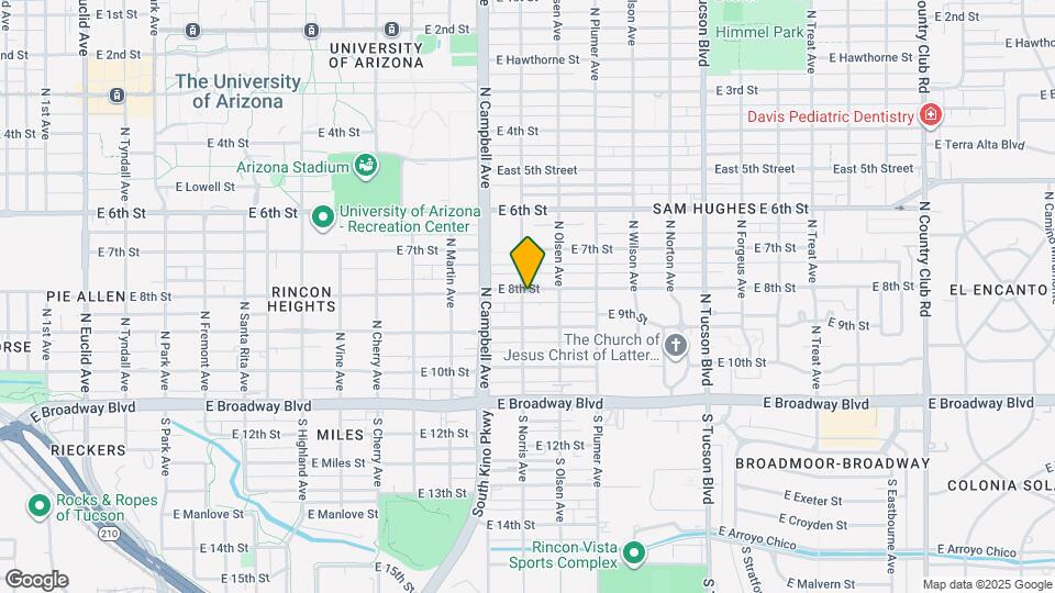 2004 E 8th St Map and Location Details