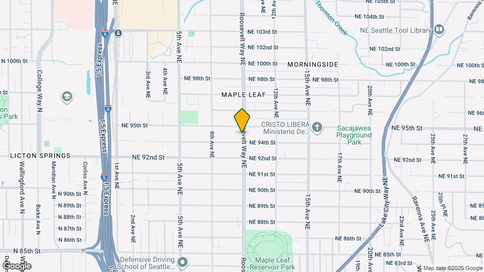 9413A Roosevelt Way NE Map and Location Details