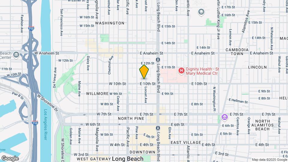 1013 Locust Ave Map and Location Details